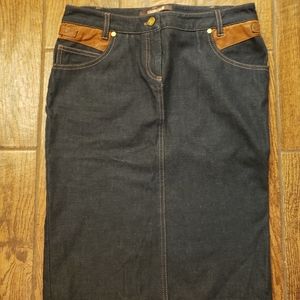 Roberto Cavalli Denim Skirt